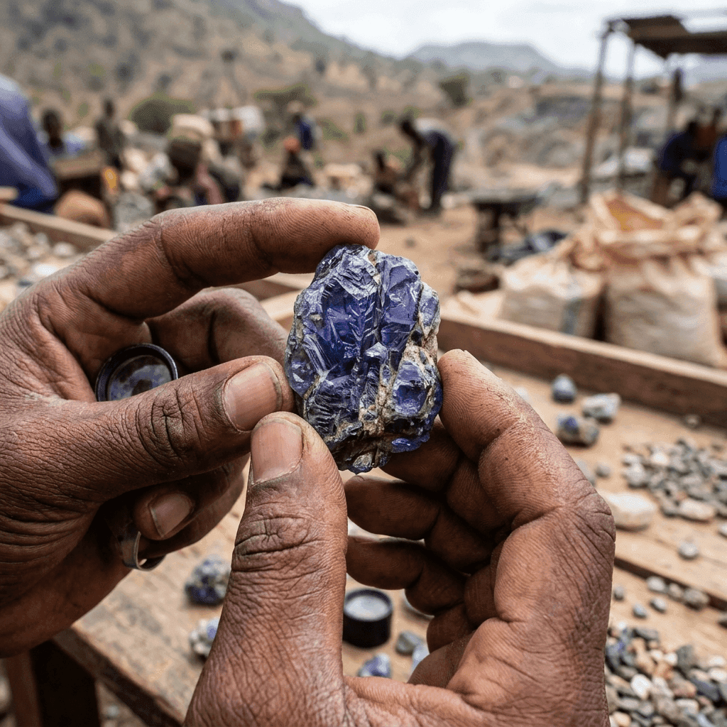Raw Tanzanite Crystal